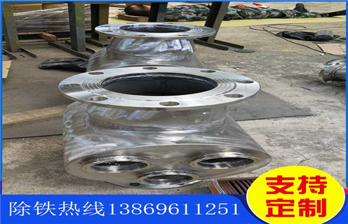 管道永磁除鐵器，成都管道永磁式除鐵器_成都管道永磁式除鐵器的動畫通過量計算應用安裝示意圖型12000高斯_可定制工作原理